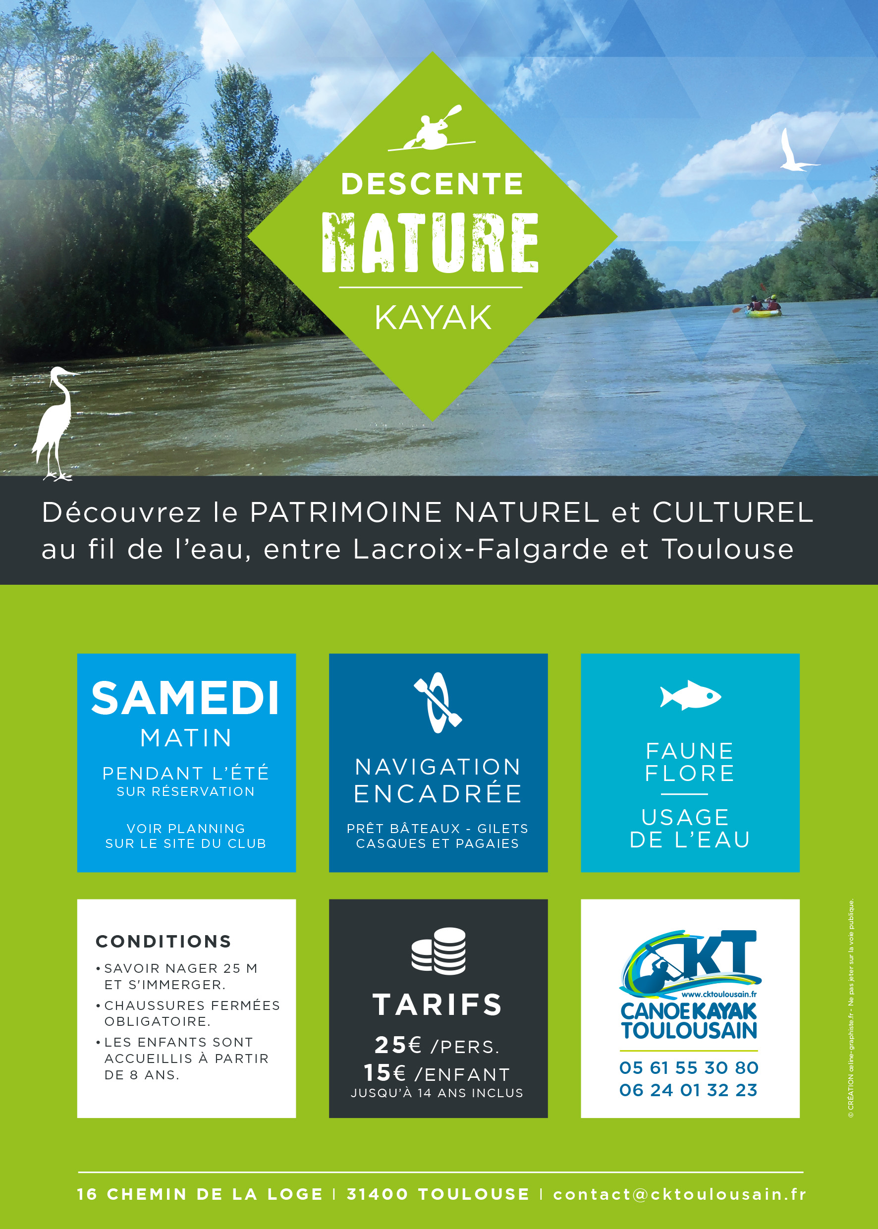 Descente Nature Lacroix-Falgarde - Toulouse