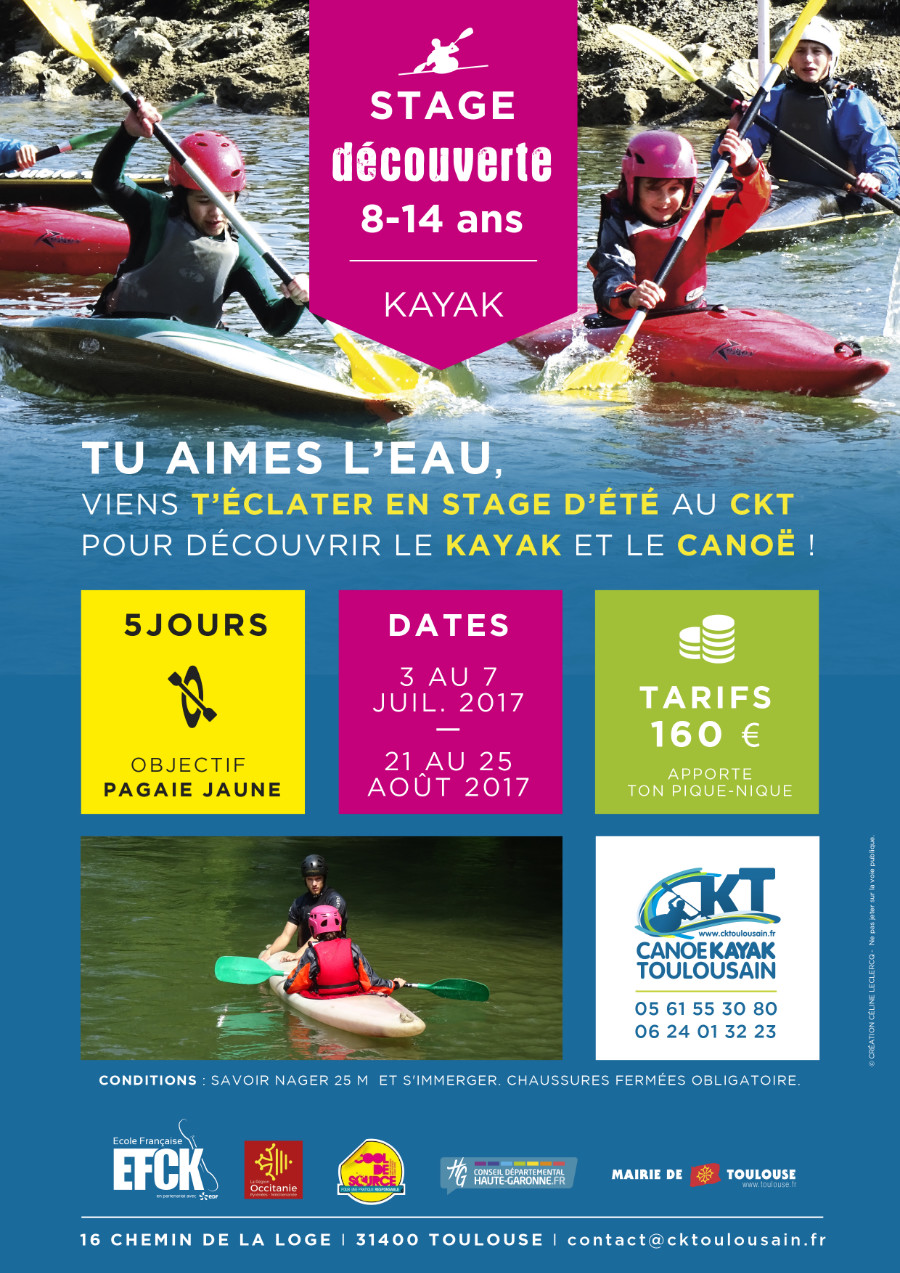 Stage découverte canoë-kayak pour les jeunes