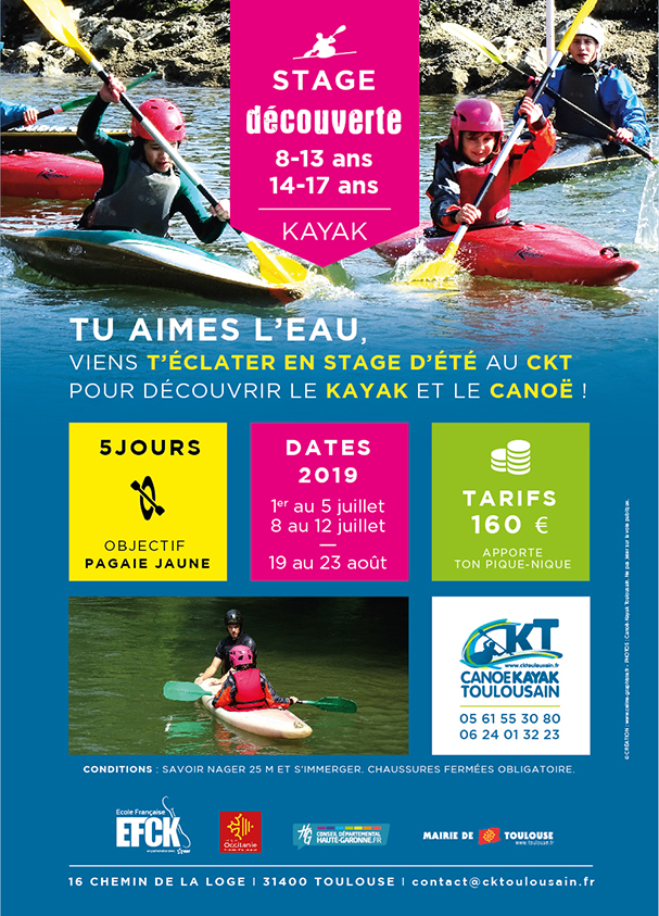 Stage découverte canoë-kayak pour les jeunes